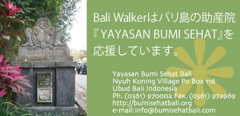 Bali Walkerはバリ島の助産院「YAYASAN BUMI SEHAT」を応援しています。